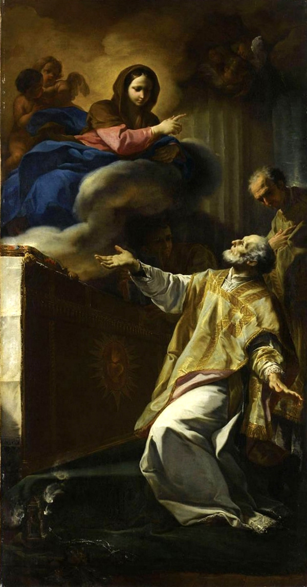 apparition of the virgin to saint philippe neri
